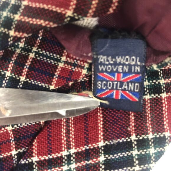 Vintage Briar All-Wool Scotland Tartan Plaid Neck Tie Red Navy Green Rare - Picture 7 of 9
